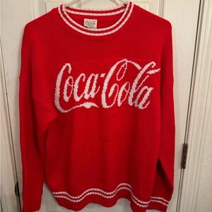 Vet Cute Red Classic Coca-Cola Sweater L